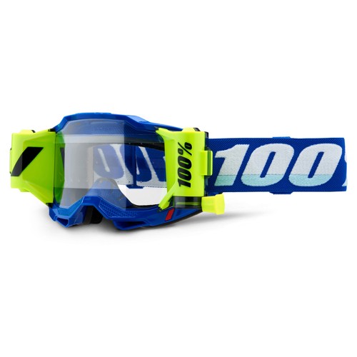 100% Unisex Forecast MX Goggle – Motocross-Brille, Klare Sicht, Doppellagiger Gesichtsschaum