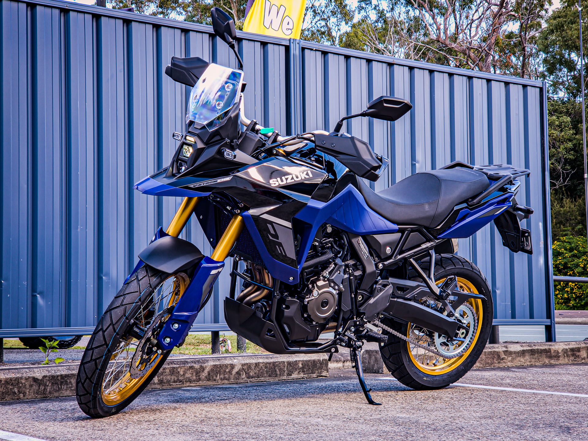 Autocollant De Protection Réservoir 3D Résine Pour Suzuki V-Strom 800DE 2023 - Bleu, Anti-rayures, Imperméable - Made In Italy