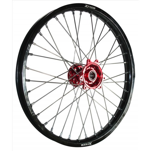 XTech Wheel Rim Front (1.60 X 21) Black/Red/Silver * Motorcycles R Us