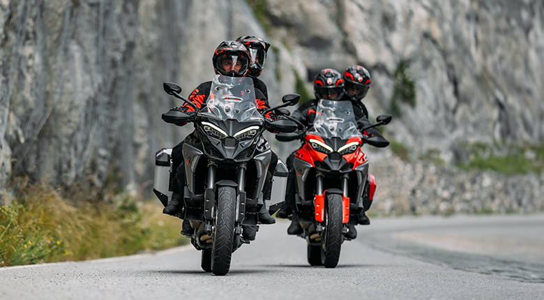 Ducati Multistrada V4 S riding together