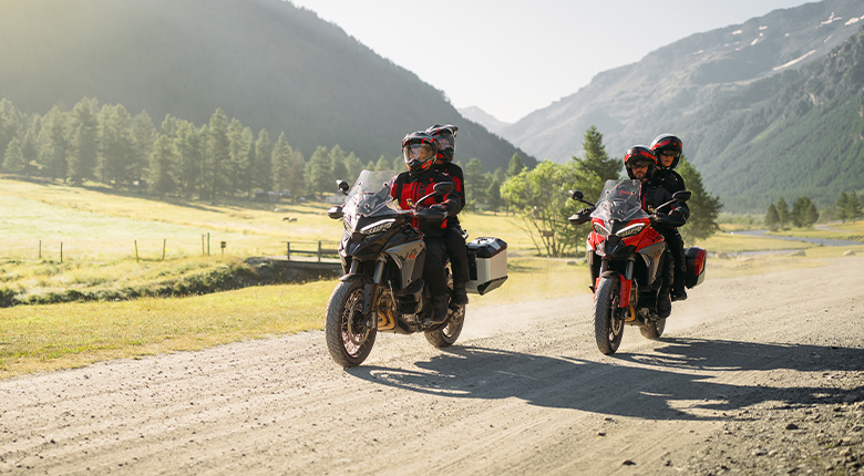 Ducati Multistrada V4 S on the dirt.
