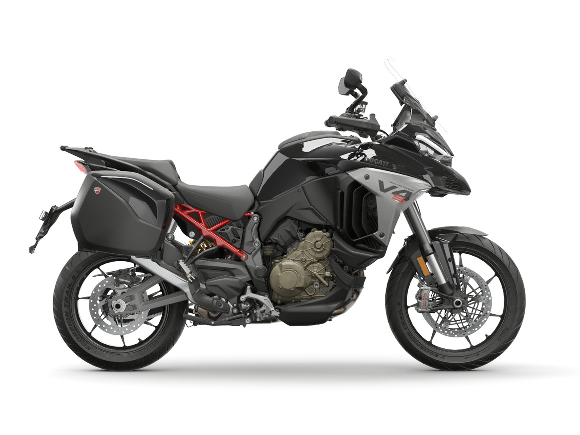 Ducati Multistrada V4 S Sport Travel + Radar in Thrilling Black.